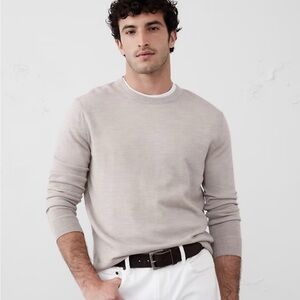 Merino Wool Sweater Oatmeal Heather